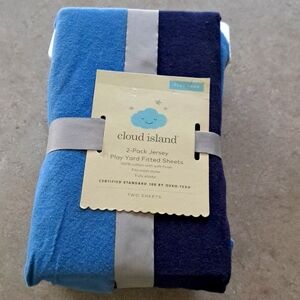 💥💥 Cloud Island Blue Play Yard Sheets - NWT